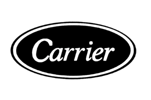 Carrier logo black for AC repair tech in Evansville